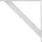 Ekena Millwork Traditional Steel Bracket, Hammered White 2"W x 24"D x 24"H BKTM02X24X24TRHWH - alternate 9